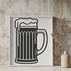 Beautiful Beer Graphic A glass filled with beer, designed as a vector graphic.