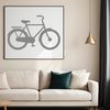A simple bicycle illustration in vector format, suitable for commercial and personal use.