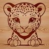 A detailed illustration of a jaguar, a large cat species found in the Americas, created as a scalable vector graphic.