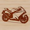 Vector Bike Illustration Design A high-quality, scalable motorcycle graphic designed as a vector image.
