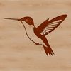 Colorful Bird Clipart Design A colorful illustration of a hummingbird in flight, suitable for digital design and crafting projects.