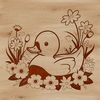 Free SVG Clip Art Duck Design A waterfowl bird with feathers and beak, suitable for vector designs.