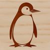 Simple Penguin Illustration for Digital Use An illustrated penguin in a simple vector design, suitable for various digital applications.