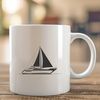 Beautiful Sailboat Illustration A digital illustration of a sailboat with clean lines, ideal for use in graphic design projects.