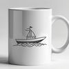 Beautiful Sailboat Vector Illustration Vector illustration of a sailboat with intricate design details suitable for cutting machines and laser cutters.
