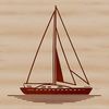Boat Silhouette Clip Art A vector illustration of a boat in various styles, suitable for cutting machines or laser cutting.