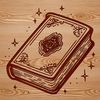 An open book with pages, suitable for educational illustrations.