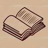 An open book with pages turned to the right, ideal for education and school projects.