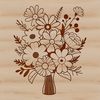 Hand-drawn Floral Bouquet Illustration A hand-drawn floral bouquet illustration in vector format.