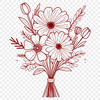 Decorative Vase with Fresh Flowers A colorful bouquet of mixed flowers in a decorative vase.