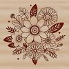 Colorful Bouquet Vector Graphic A hand-drawn bouquet of flowers in various colors, suitable for crafting or design projects.