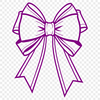 A simple vector bow design made from colorful ribbons, suitable for various craft projects.
