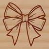 Hand-Drawn Bow Design for Crafting and Gifting A simple hand-drawn bow design suitable for various uses including gifts and crafts.
