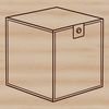 Simple Rectangular SVG Shape A simple rectangular box design in vector format, suitable for digital printing or cutting machines.