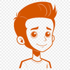 Young boy portrait in vibrant colors A young child's portrait created as an SVG vector graphic.
