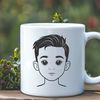 Simple Outdoor Scene Vector Art A young child standing outdoors, rendered as a vector graphic.