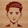 A young male child in a casual outfit, ideal as a vector template for various design applications.
