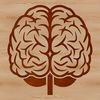 Detailed vector design of a brain, showcasing its internal structures.