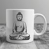 Buddha Icon SVG File A Buddhist icon in SVG format, suitable for various digital applications.