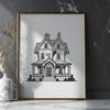Vector Home Design Elements A simple 2D illustration of a residential home in vector format.