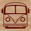 Digital Bus Design in Motion A digital illustration of a modern bus in motion.