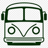 Detailed Bus Illustration A detailed, scalable illustration of a bus, suitable for vector design and cutting machine applications.