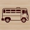Beautiful Vehicle Clip Art High-quality vector illustration of a bus, suitable for digital design and cutting crafts.