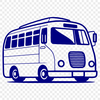 Simple Bus Icon in Vector Format A simple bus illustration in vector format.