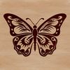 A colorful illustration of a butterfly with intricate details, suitable for vector graphics and digital design.