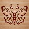A colorful illustration of a butterfly with detailed wings and body, suitable for vector graphics design.