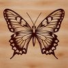 Vector Winged Insect Illustration A colorful butterfly with detailed wings, suitable for vector graphics and digital design.