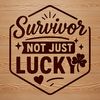 Cancer survivor quote illustration in vector format