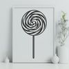 Free Vector Lollipop Graphic A colorful illustration of a lollipop, suitable for clip art designs.