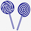 Colorful Candy Graphic Design Asset Colorful illustration of a lollipop on a white background for use as clip art in various design applications.
