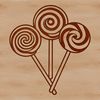 Colorful Treat Vector Design A colorful lollipop design created as a vector graphic.