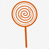 A colorful illustration of a lollipop made from various vector shapes.