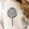 Free Lollipop Clip Art Download A colorful illustration of a lollipop made from vector art, suitable for digital designs.