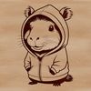 Large Mammal SVG Clip Art Design A digitally created illustration of a capybara, a large rodent native to South America.