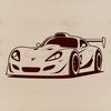 Racing Car Vector Art Illustration of a speedy vehicle on the track.