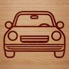 A digital illustration of a vehicle, designed as a vector graphic.