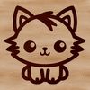 Vector Line Art Cat A simple line drawing of a cute sitting cat in a vector format.