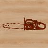 Chainsaw Vector Graphics Vector illustration of a chainsaw, suitable for graphic design and cutting machine projects.