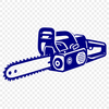 An SVG vector design representation of a chainsaw.