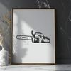 Beautiful Chainsaw Clip Art Chainsaw illustration for graphic design and DIY projects