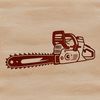 Free Clip Art Chainsaw SVG Design Graphic illustration of a chainsaw, ideal for vector art designs in various formats including SVG, PDF, and DXF.