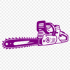 Illustration of a chainsaw tool for design projects.