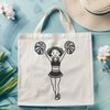 Vibrant Cheerleader Graphic Cheerleader graphic silhouette in vector format