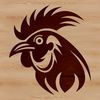 Beautiful Chicken Head Design Vector A detailed illustration of a chicken's head with features typical of farm animals.