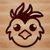Vector Art Chicken Head Design A simple line drawing of a chicken's head, suitable as vector art for farm animal designs.