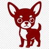 A high-quality illustration of a small dog breed, created as a vector art file.
